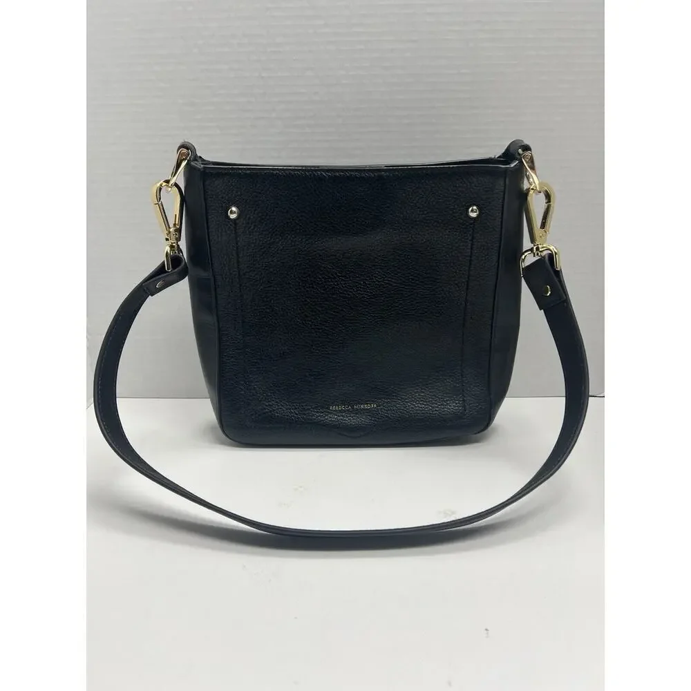 Rebecca Minkoff Women’s Jody Black Leather Feedbag Shoulder Strap